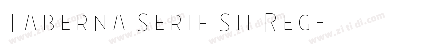 Taberna Serif Sh Reg字体转换